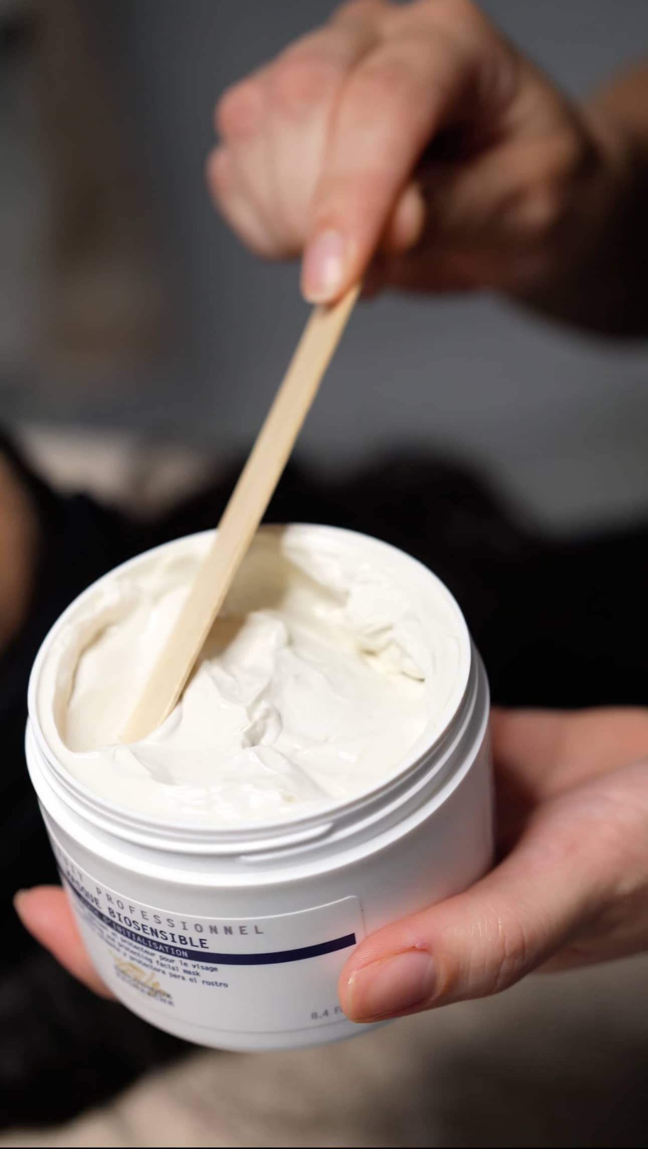 Woman receiving a facial from Biologique Recherche